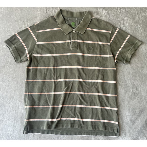 Timberland Other - Timberland Polo Shirt Men's 2XL XXL Green Stripes Short Sleeve‎